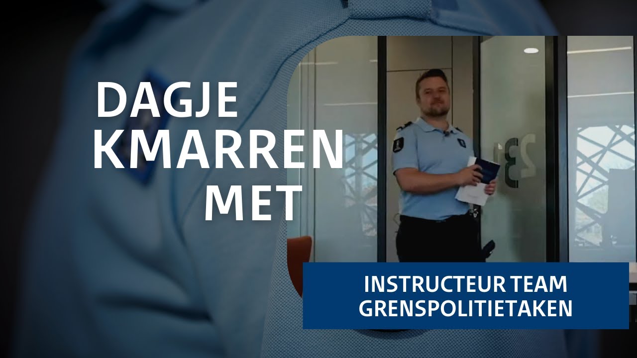 Dagje KMarren met Jasper: instructeur team Grenspolitietaken