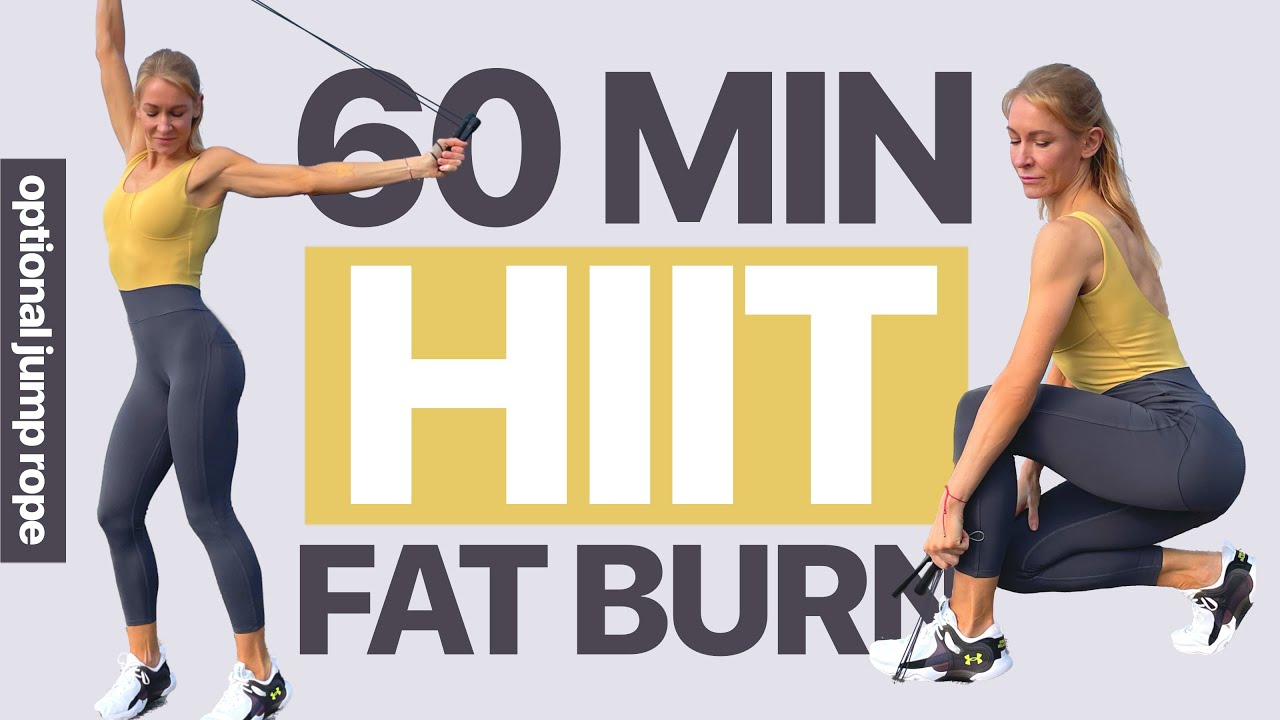 60 Min FAT BURN Full Body HIIT Cardio Workout