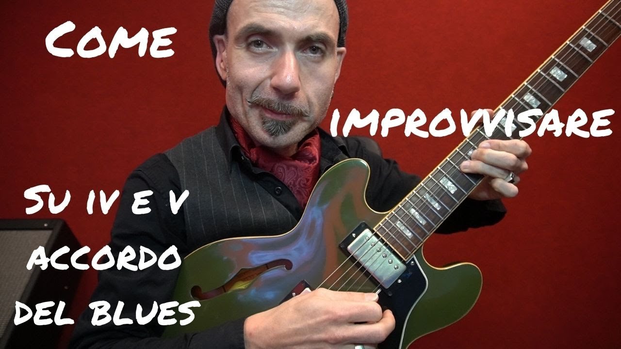 Lezioni di chitarra. Come suonare su IV e V accordo nel Blues.