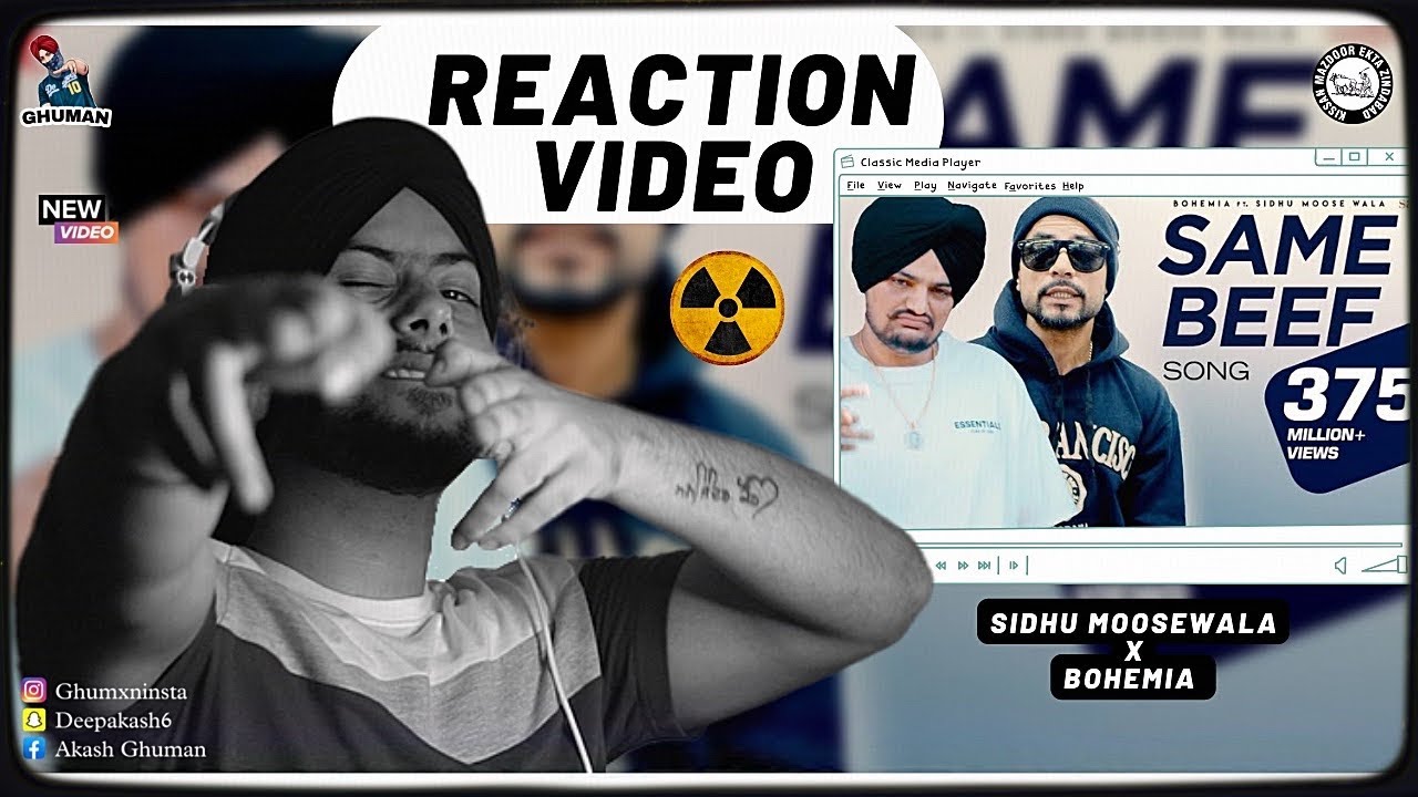 Reaction on Same Beef Song | BOHEMIA | Ft. | Sidhu Moose Wala | Byg Byrd