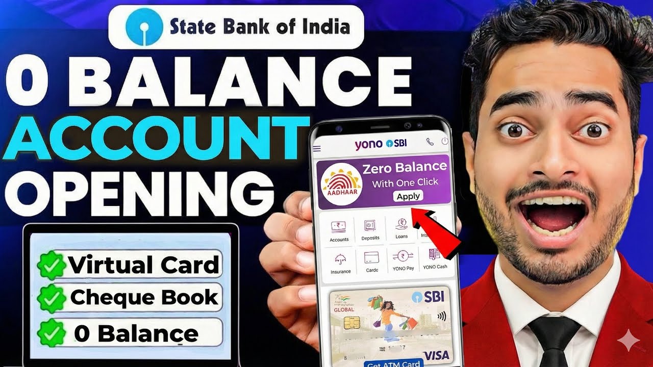 SBI Account Opening Online | SBI Zero Balance Account Opening Online | Yono Sbi Account Opening
