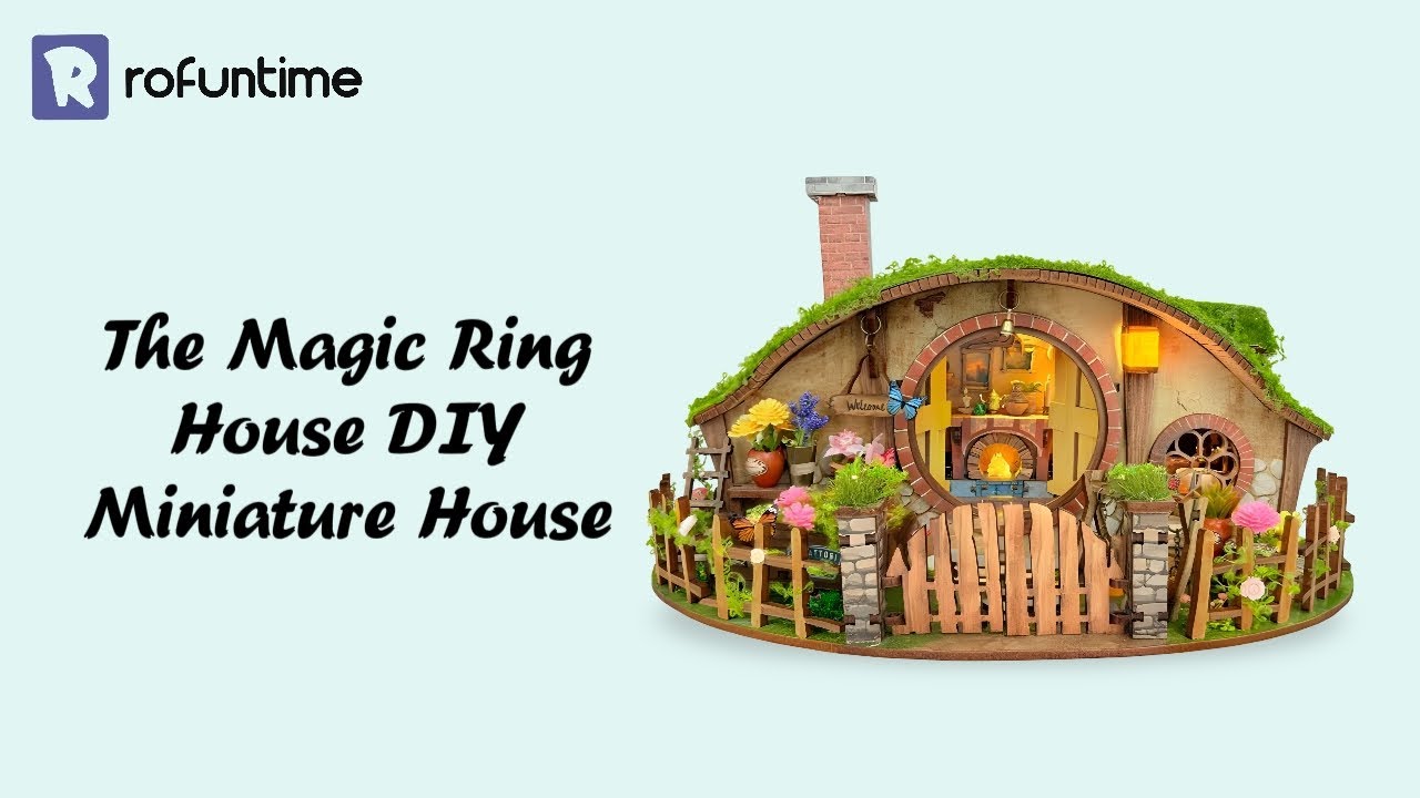 The Magic Ring House Miniature House | A Fairytale Woodland Cottage Retreat | Rofuntime