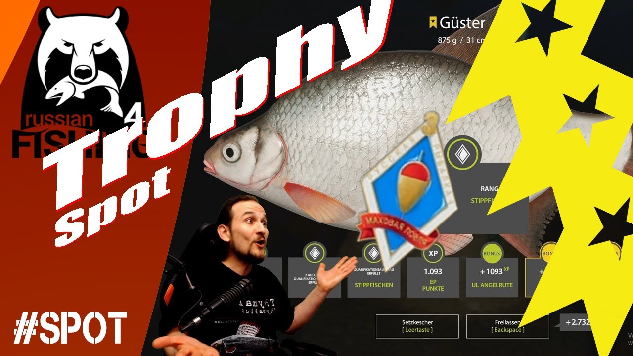 Russian Fishing 4 -Trophy Spot- Am Windenbach, Stippfischen, Qualifikation, G&uuml;ster, Gr&uuml;ndling, Don
