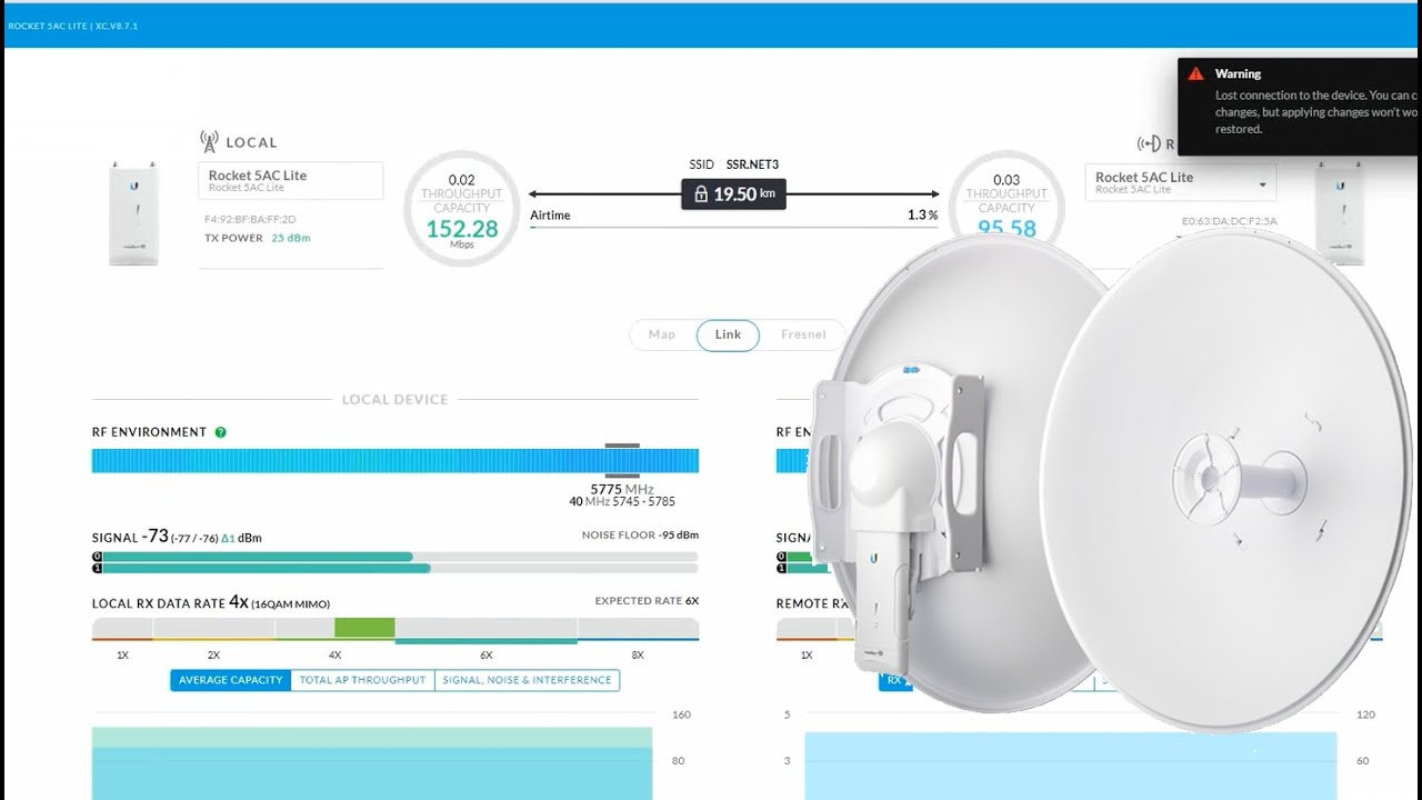 Setting/Pasang UBNT Rocket M5 AC Kejauhan +-20Km