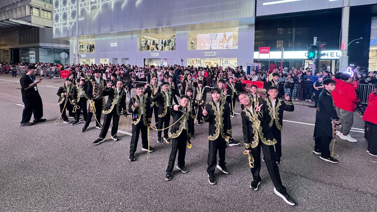 Pre-show Skipping Parade 大年初一花車巡遊 2026 in TST (Hong Kong Rope Skipping Club) (Live)
