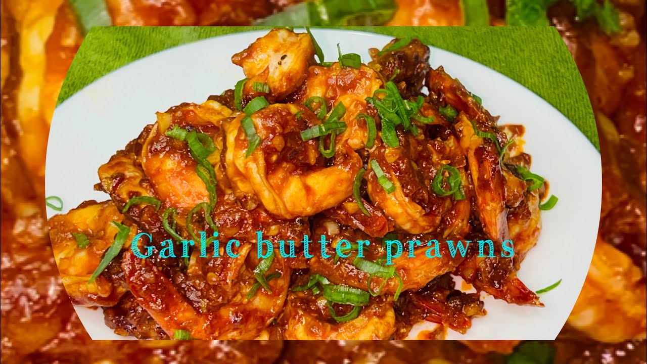 Garlic butter prawns 🍤 for seafood lovers 