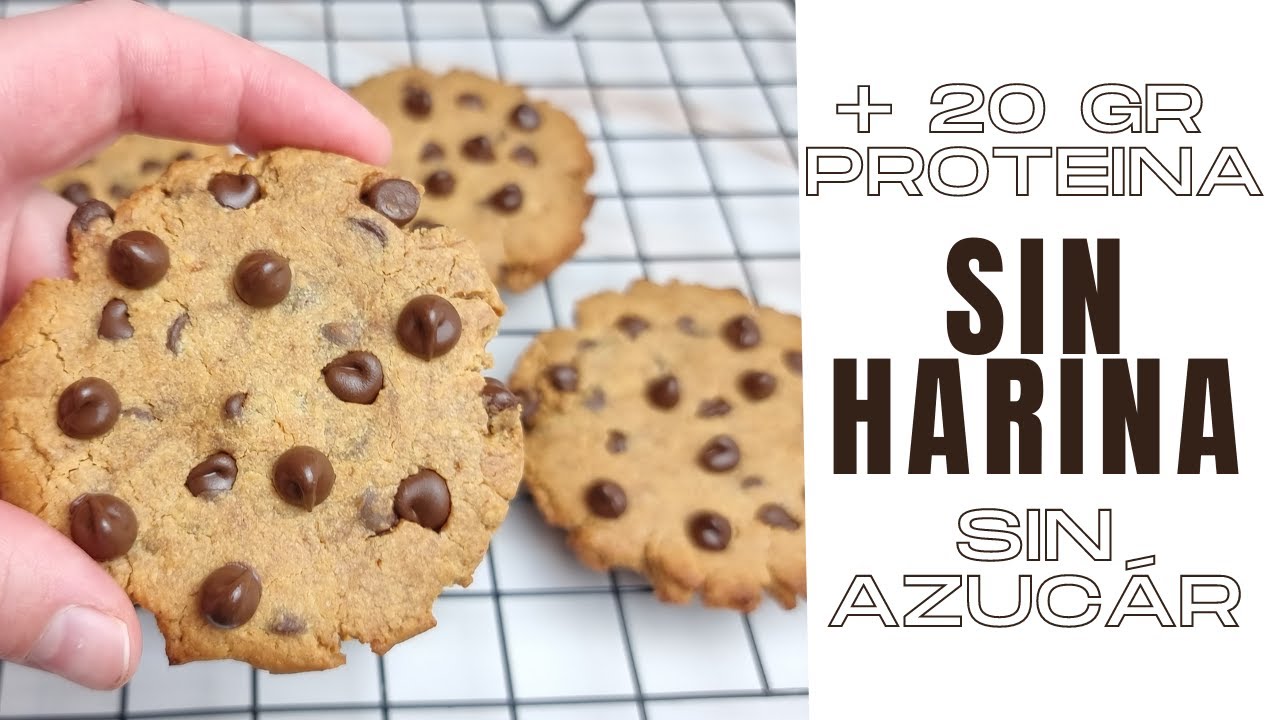 🍪🤪Galletas Saludables Protéicas de SOLO 5 INGREDIENTES! Sin azúcar Sin harina y Deliciosas🍪🤪