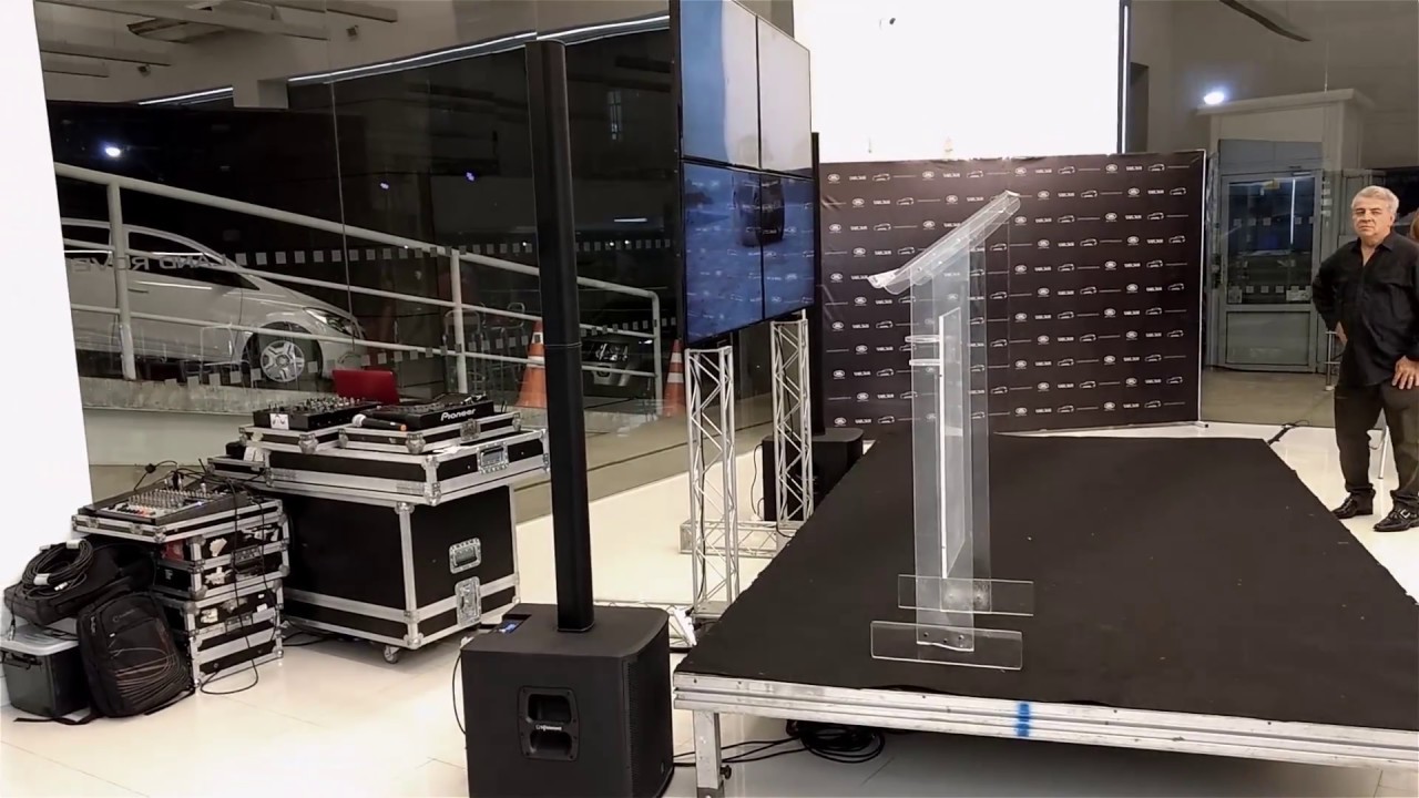 Inspire IP2000 Turbosound - Testando o sistema de som em evento | line vertical compacto