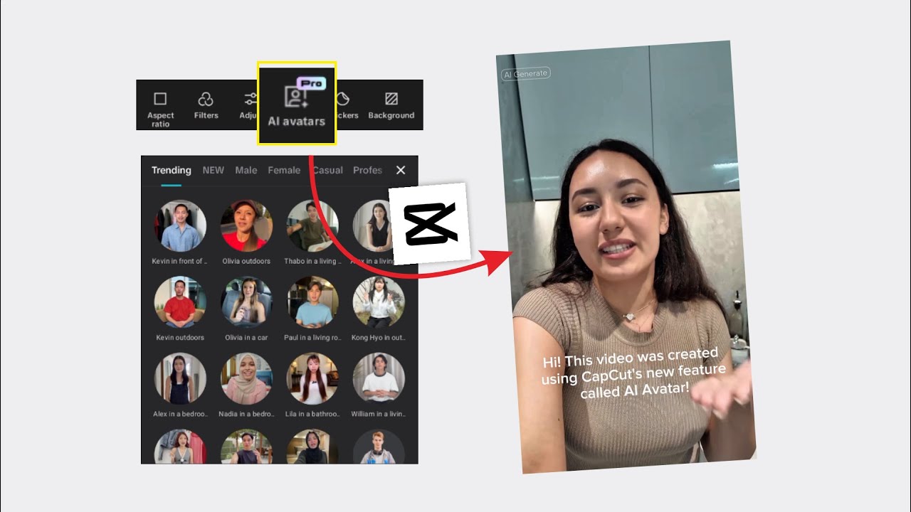 Как создать реалистичное видео с искусственным интеллектом в CapCut &ndash; создавайте говорящие аватар...