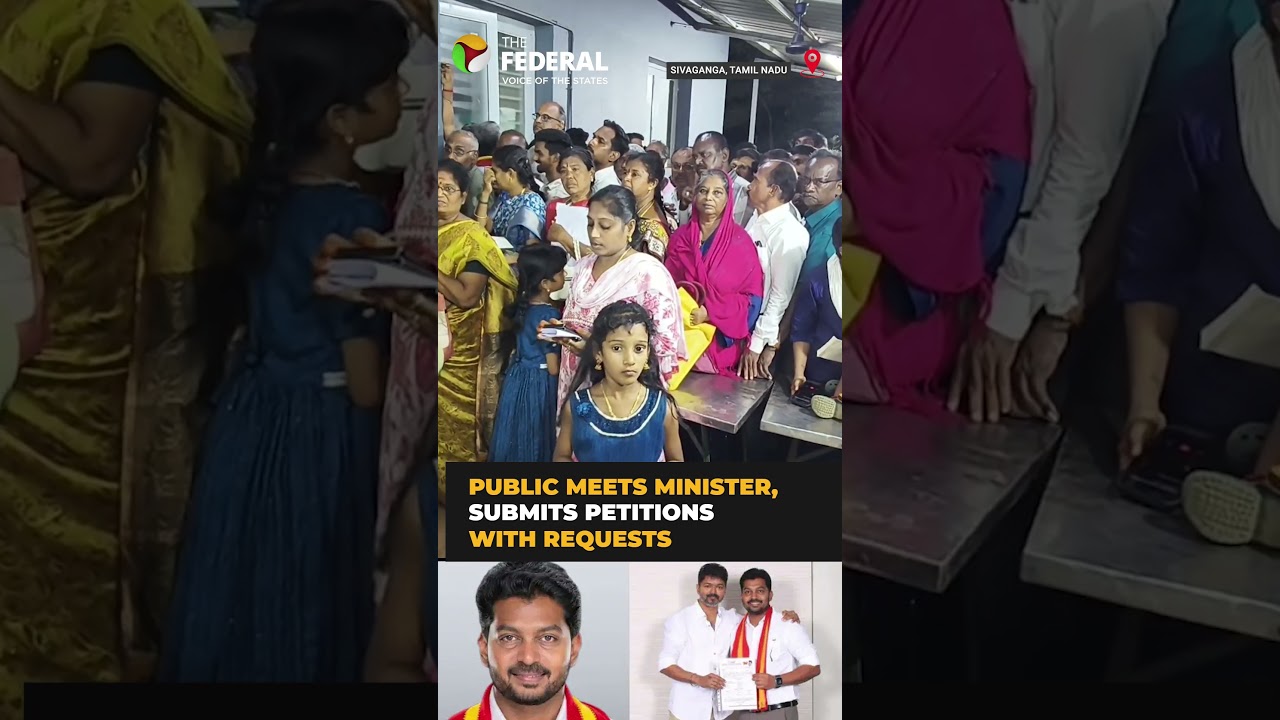 Public submits petitions to minister Prabhu during Karaikudi visit | #shorts