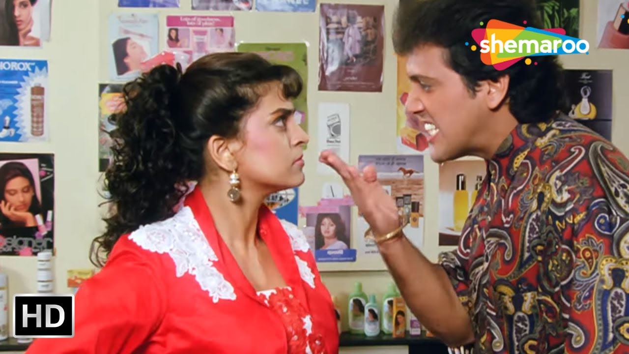 मैं ऐसे लोगों को थप्पड़ मारता हूँ | Karz Chukana Hai - Part 1 |  Govinda, Juhi Chawla, Kader Khan