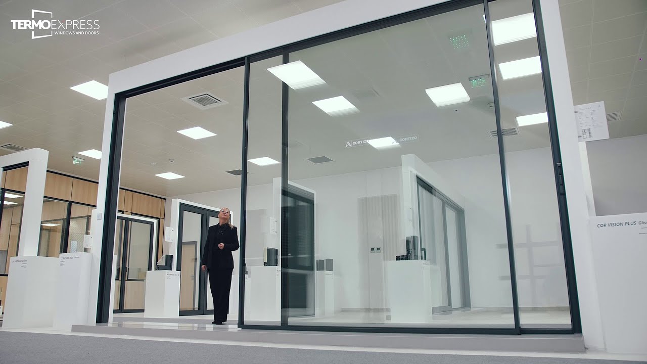 Cortizo COR Vision Plus — culisantă minimalistă premium din aluminiu pentru arhitectura contemporană