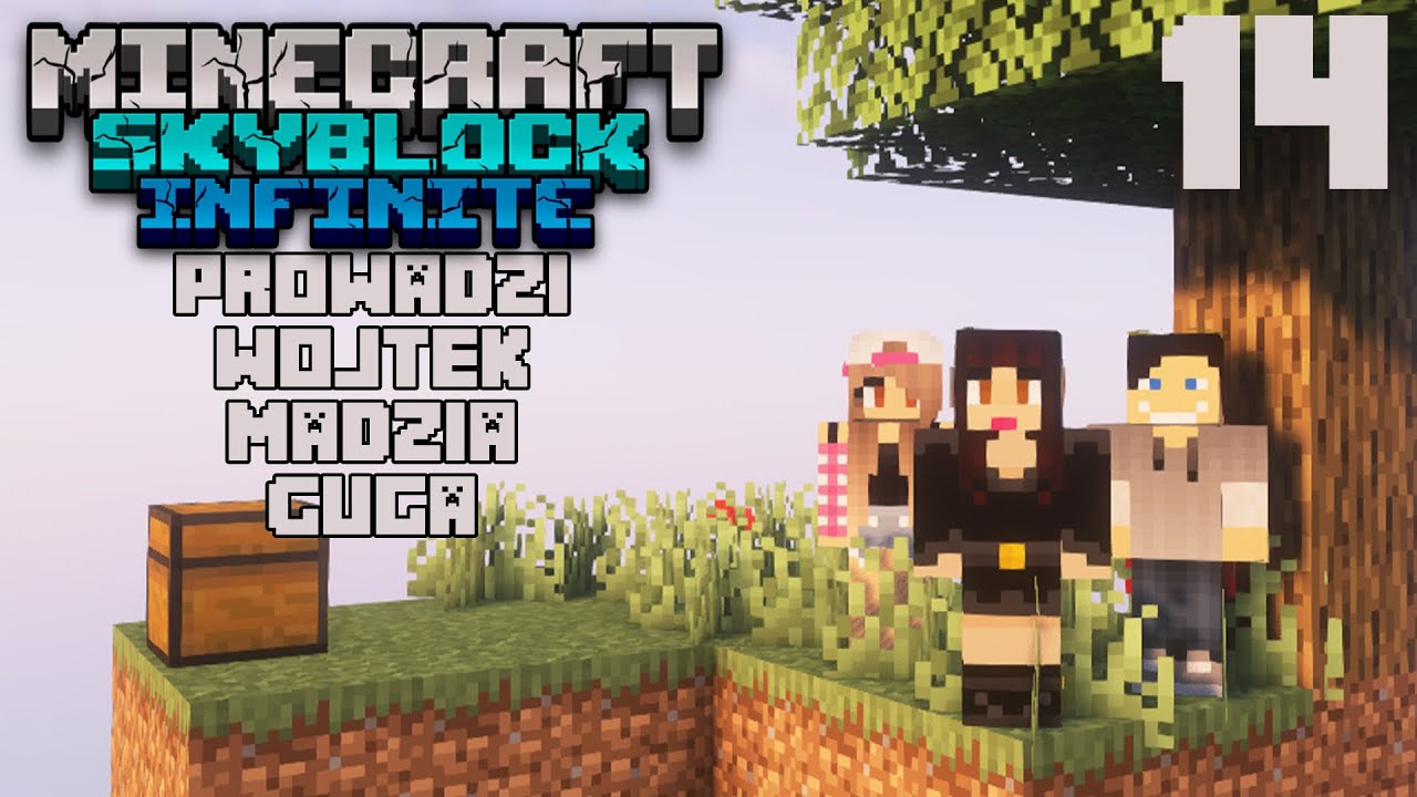 Minecraft Skyblock Infinity #14 - Nie w te stronę te portale /w Guga Wojtusialke