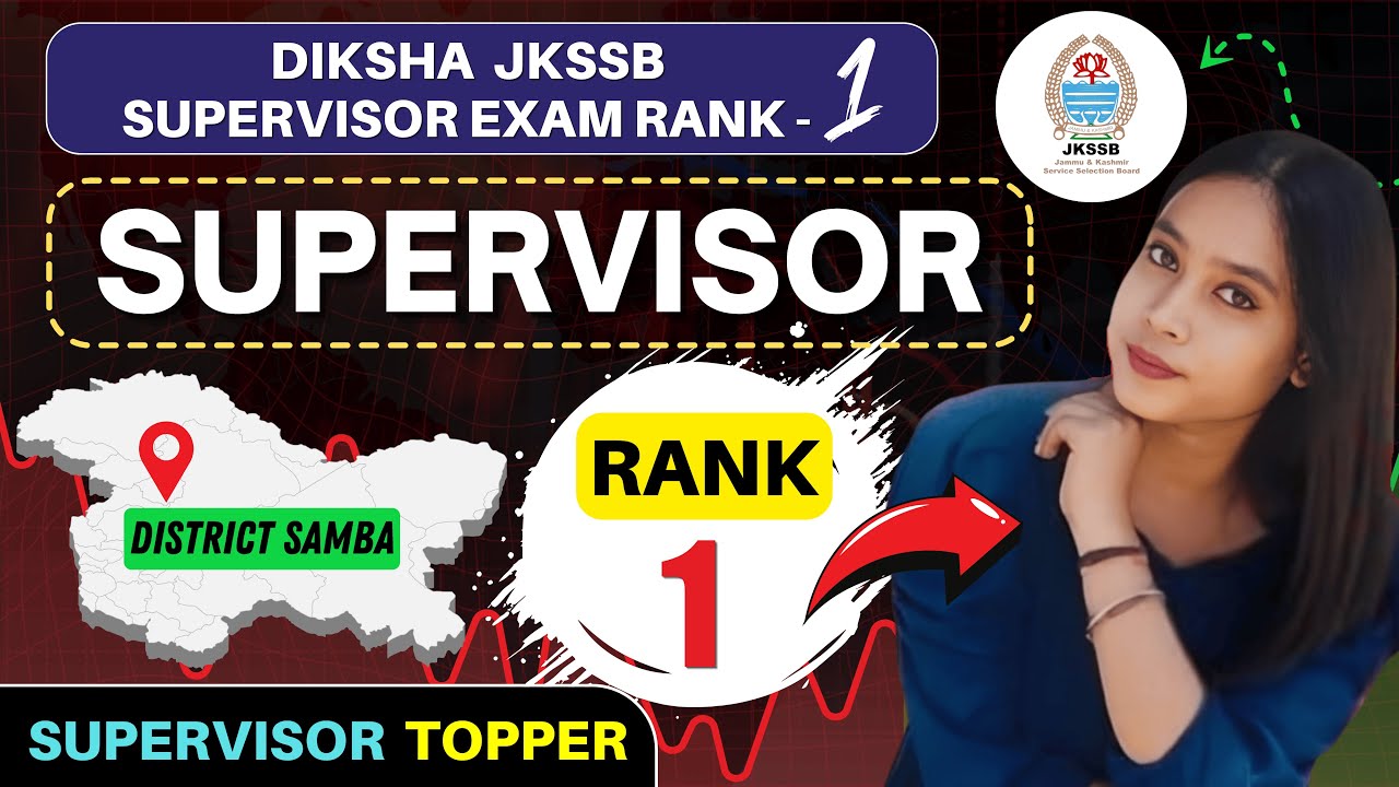 JKSSB Supervisor | Rank 1 Dist. Samba | Topper Interview | Diksha | Current Crunch
