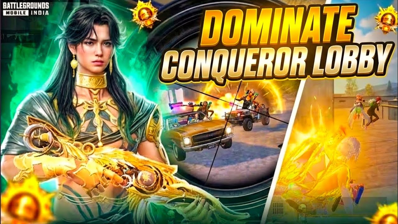 Solo vs Squad in Conqueror Lobby | Insane BGMI Moments 😱