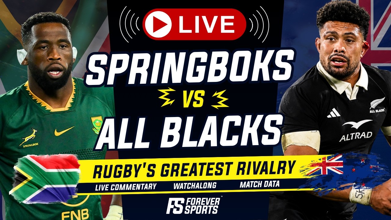 SPRINGBOKS vs ALL BLACKS LIVE! | New Zealand vs South Africa Live Commentary & Watchalong