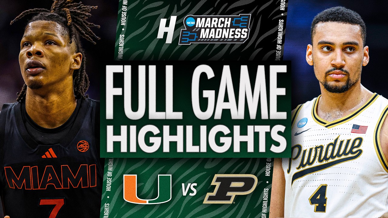 Майами (Флорида) против Пердью - ПОЛНЫЙ ОБЗОР МАТЧА 🔥 Второй раунд | NCAA March Madness 2026