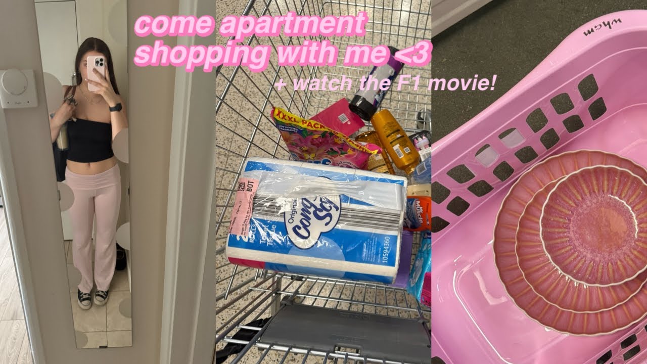 COME APARTMENT SHOPPING WITH ME | buying final things, home bargains, tkmaxx, f1 film, etc 