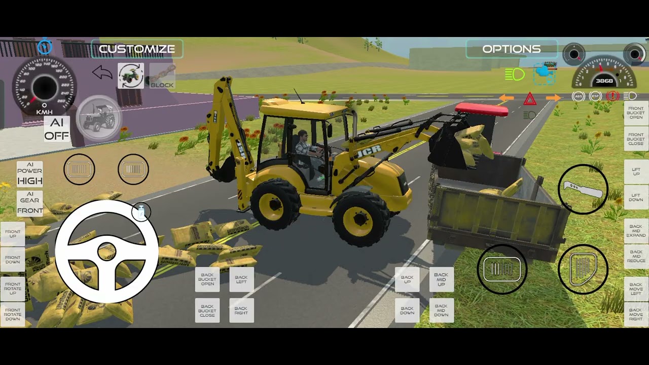 Big JCB Digging Work 🚜 | Construction Simulator#jcbvideo #tractorgaming 