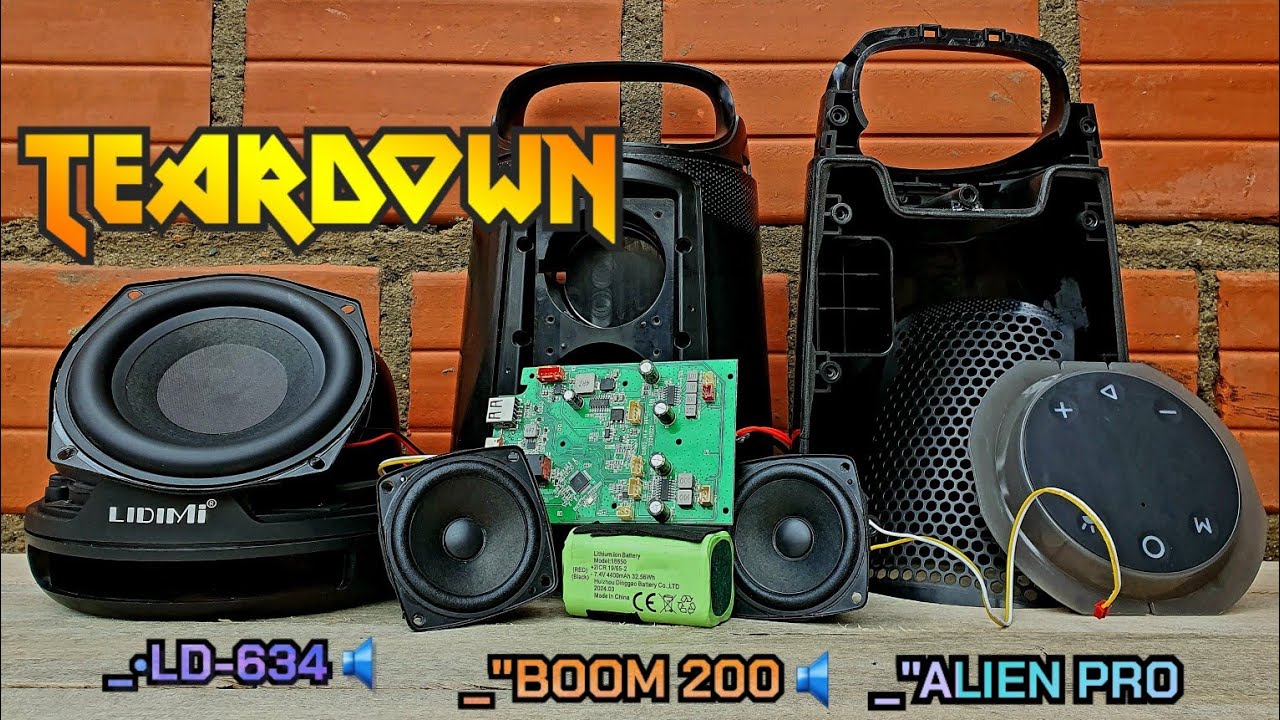 ORASHARE BS21 PARTYBOX/ALIENPRO VULKANO/WAAW BOOM 200/LIDIMI S634  DESMONTAJE/DESARMADO/TEARDOWN