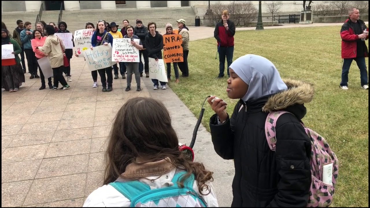 Students protest at Statehouse for school safety and gun reform