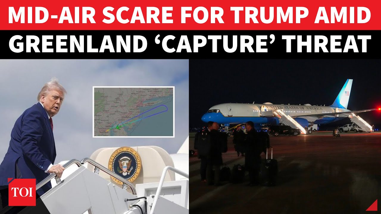 Trump's Air Force One Takes U-Turn: Forced Return To DC Amid Greenland ‘Capture’ Plan | Watch