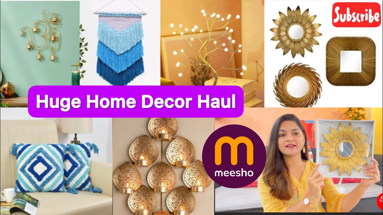 Huge *Meesho* home decor haul || A1 quality and unique products || follow @skilldom India