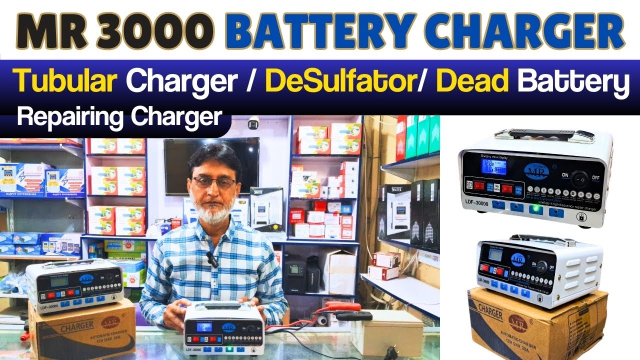 MR 3000 Smart Battery Charger Full Review | for Tubular & Lithium Batteries | 12V/24V Auto
