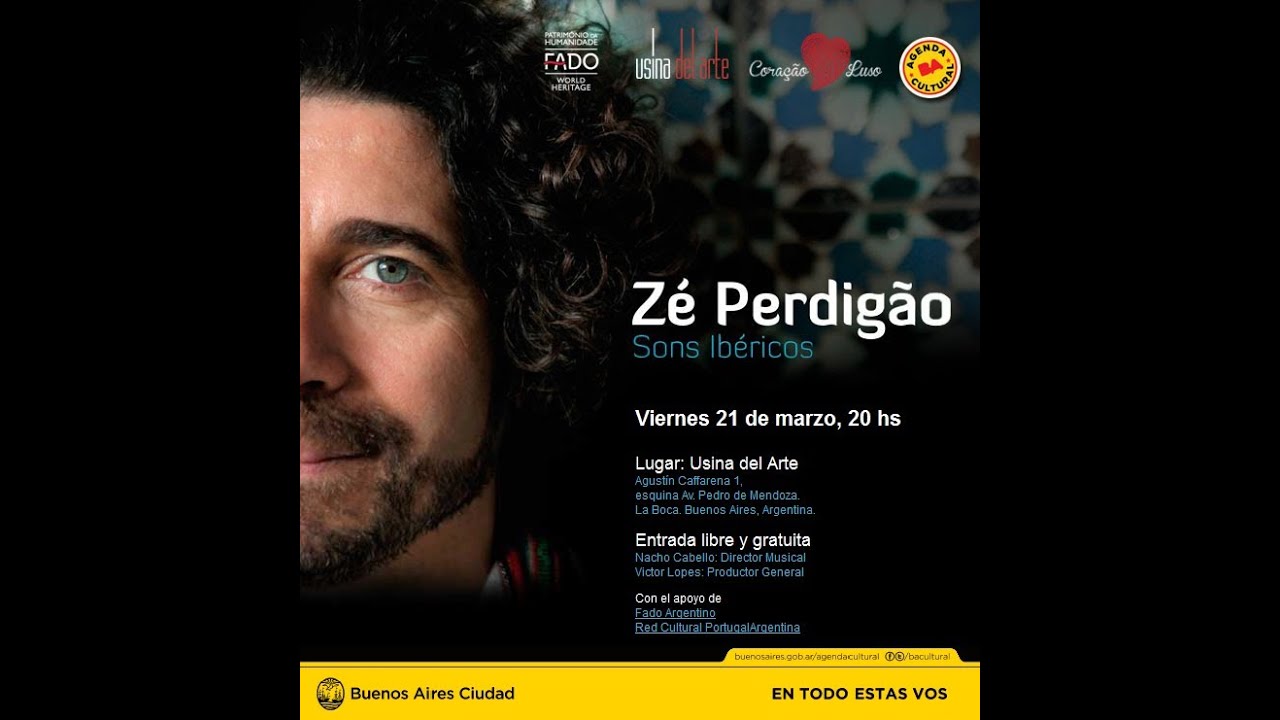 Zé Perdigão en la Usina del Arte,Buenos Aires 21-Marzo-2014