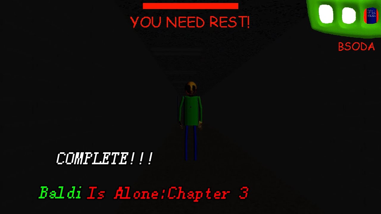 BBiEaL Mod - Baldi Is Alone: Chapter 3