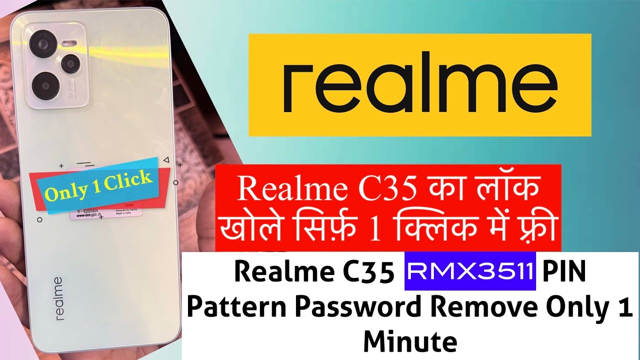 Realme RMX3511 Pin Lock Remove Miracle |Realme C35 Pin,Pattern,Password lock remove Miracle thunder