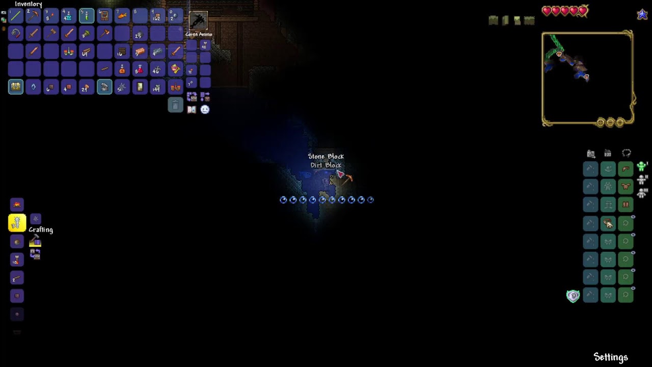 dying to tripping hazards /Hardcore Terraria