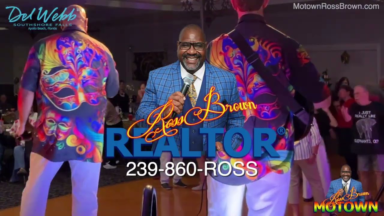 Motown Ross Brown LIVE! Del Webb Southshore Falls at Apollo Beach, Florida Rich's Birthday!