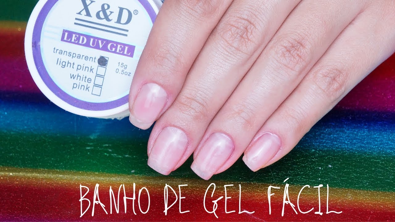 BANHO DE GEL|UNHAS DURAS|MINHA EXPERIÊNCIA COM ALONGAMENTO