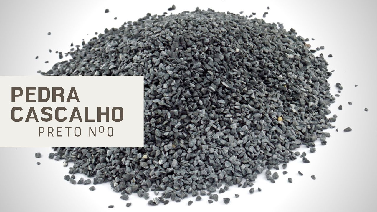 Pedra Cascalho Preto N&ordm;0
