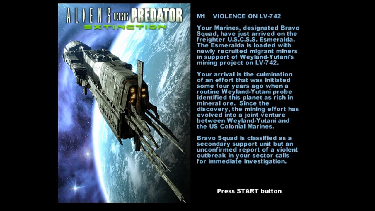 Aliens Versus Predator: Extinction - Marine Campaign (Mission 1)