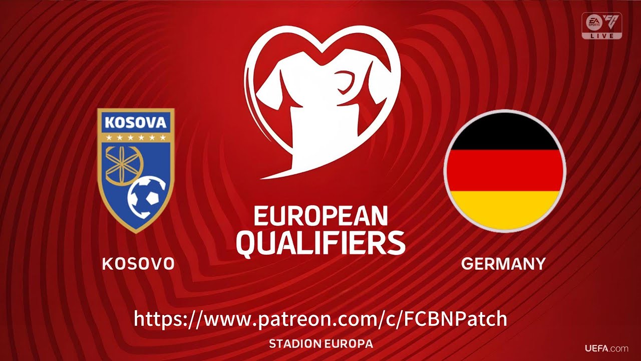 FC25 European Qualifiers Kosovo vs Germany Full Match