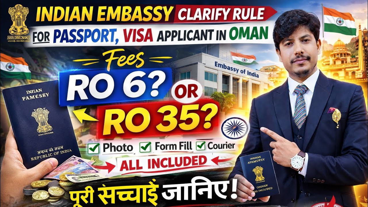 Indian Embassy Oman New Rule 2026 | Passport Renewal Fees RO6 or RO35? Full Truth Explained | #oman 