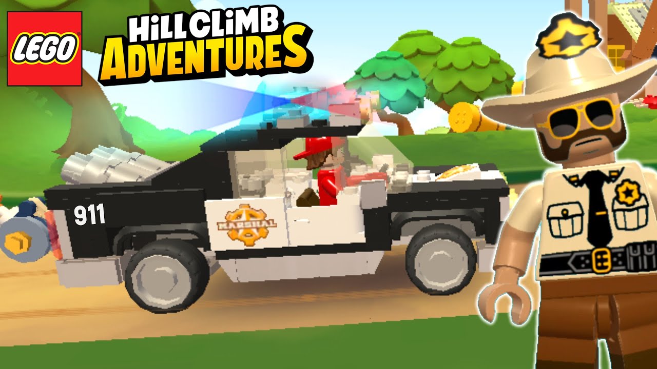 LEGO Hill Climb Adventures - New Vehicle POLICE CAR unlocked / New Long Jump Event GamePlay