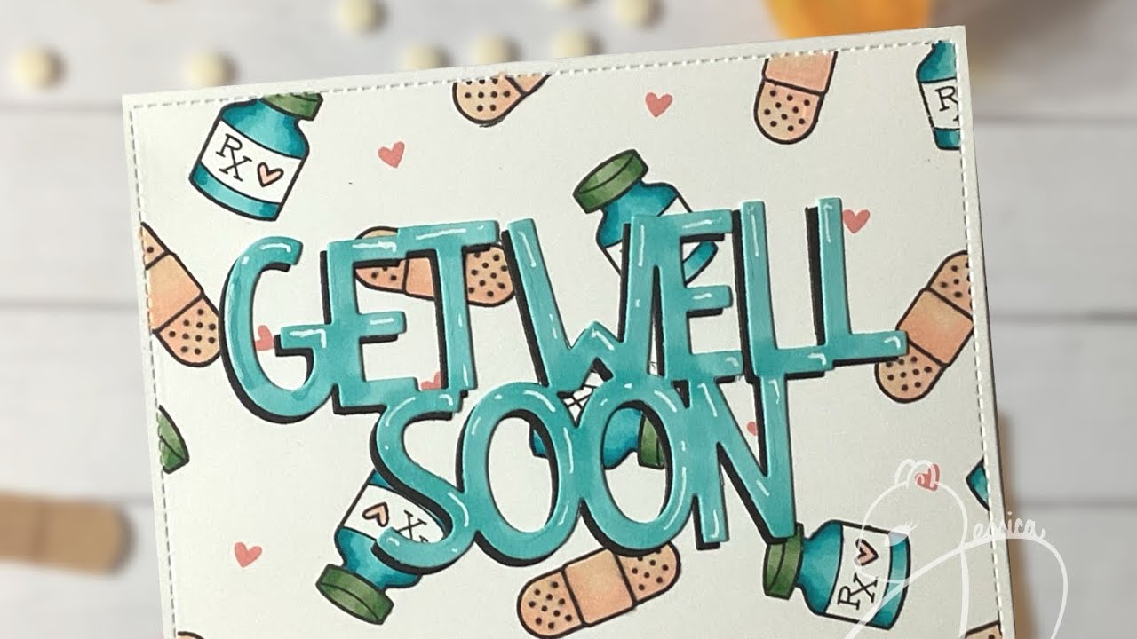 Get Well Soon card//Lawn Fawn