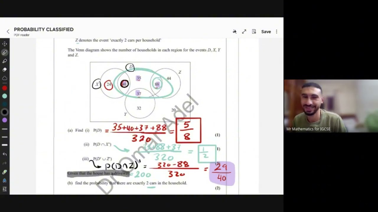 solving on Probability S1 A level Math edexcel