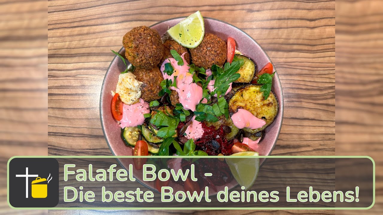 Falafel Bowl - Vielfältig, lecker und 100% vegetarisch #food #lecker #hochformat #falafel #bowl