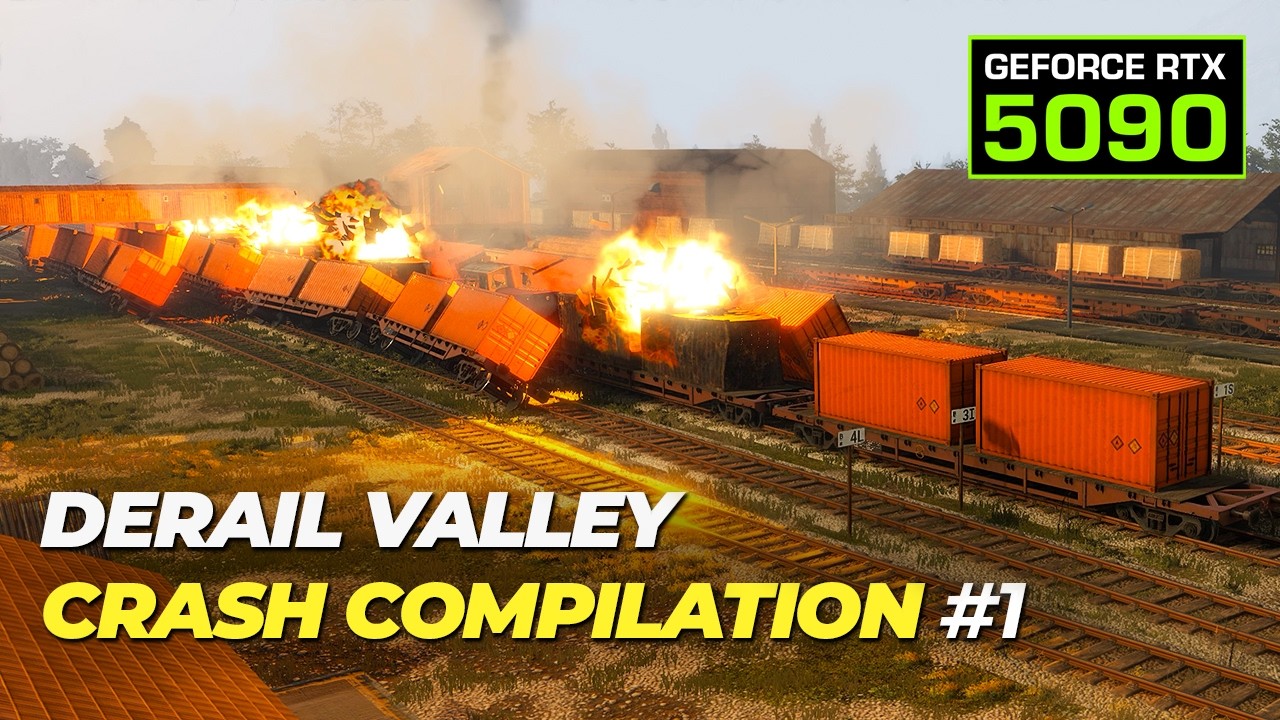 Derail Valley Crashes #1 💥 Funny Train Crash Compilation