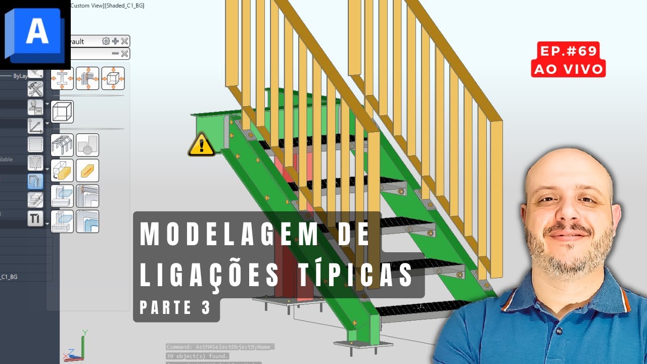 Advance Steel Ligações Típicas - Parte 3 | EP 069