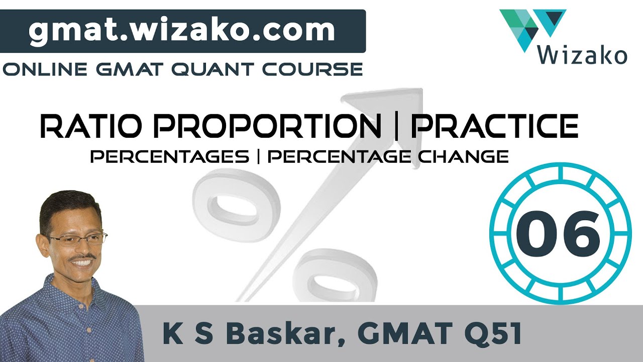 GMAT Questionbank | Percentage Change | Math Sample Questions | GMAT Problem Solving Question