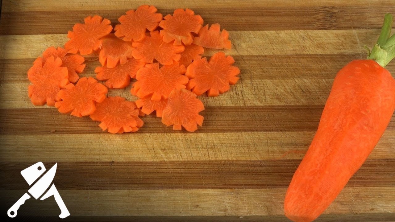 How To Cut Carrot Flowers | Chef's Knife | Episode 02