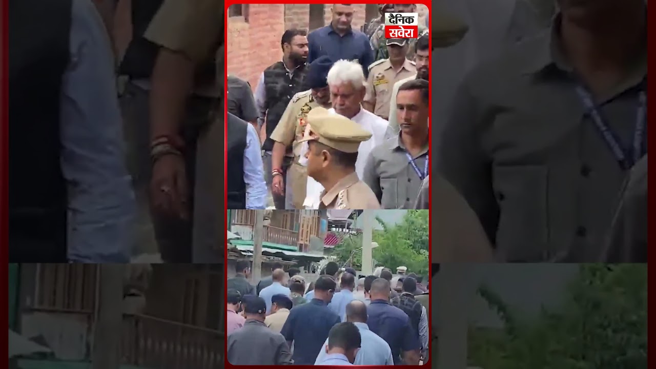 DGP Nalin Prabhat and LG Manoj Sinha Visit Martyred Head Constable's Family, Offer Condolences
