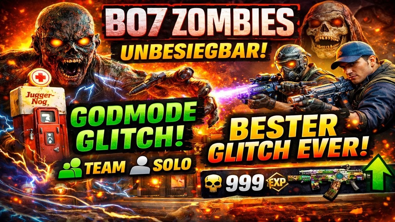 NEUER BO7 ZOMBIES GODMODE GLITCH 😱 SOLO + TEAM | Bester Glitch bevor Patch!