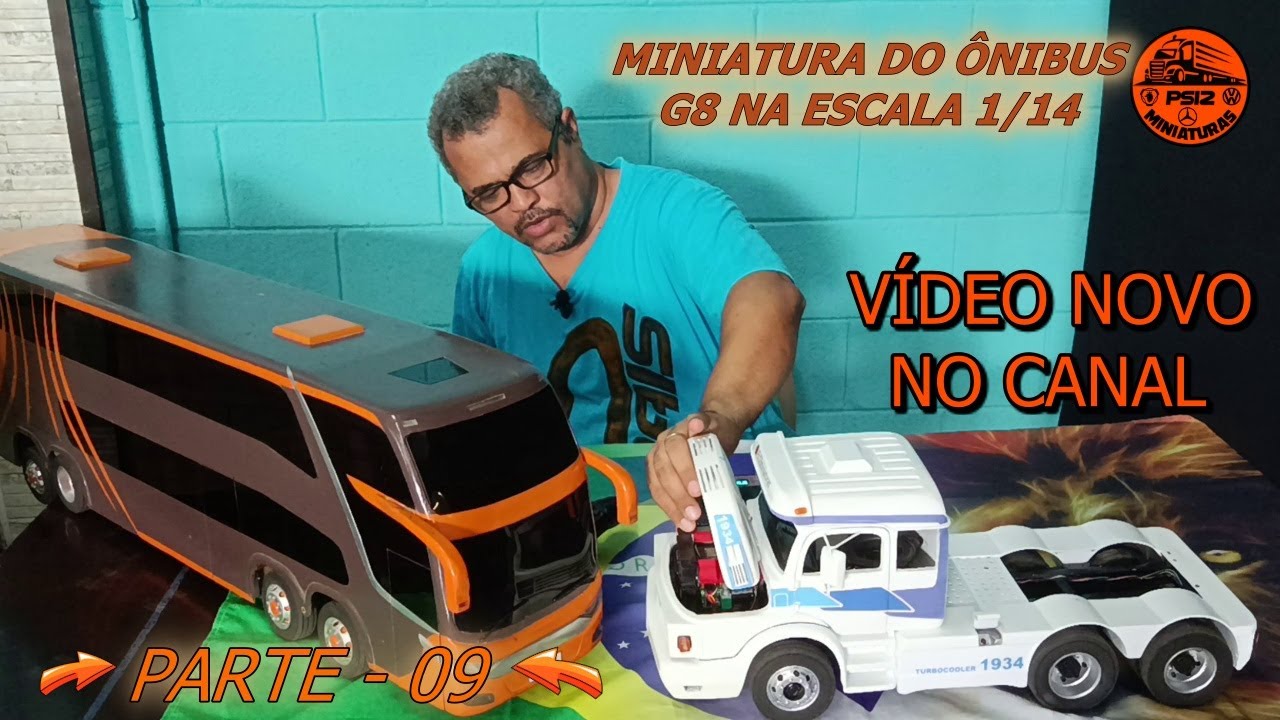 MINIATURA DO ÔNIBUS G8 DD 1800  ESCALA 1/14   @Ps12Miniaturas