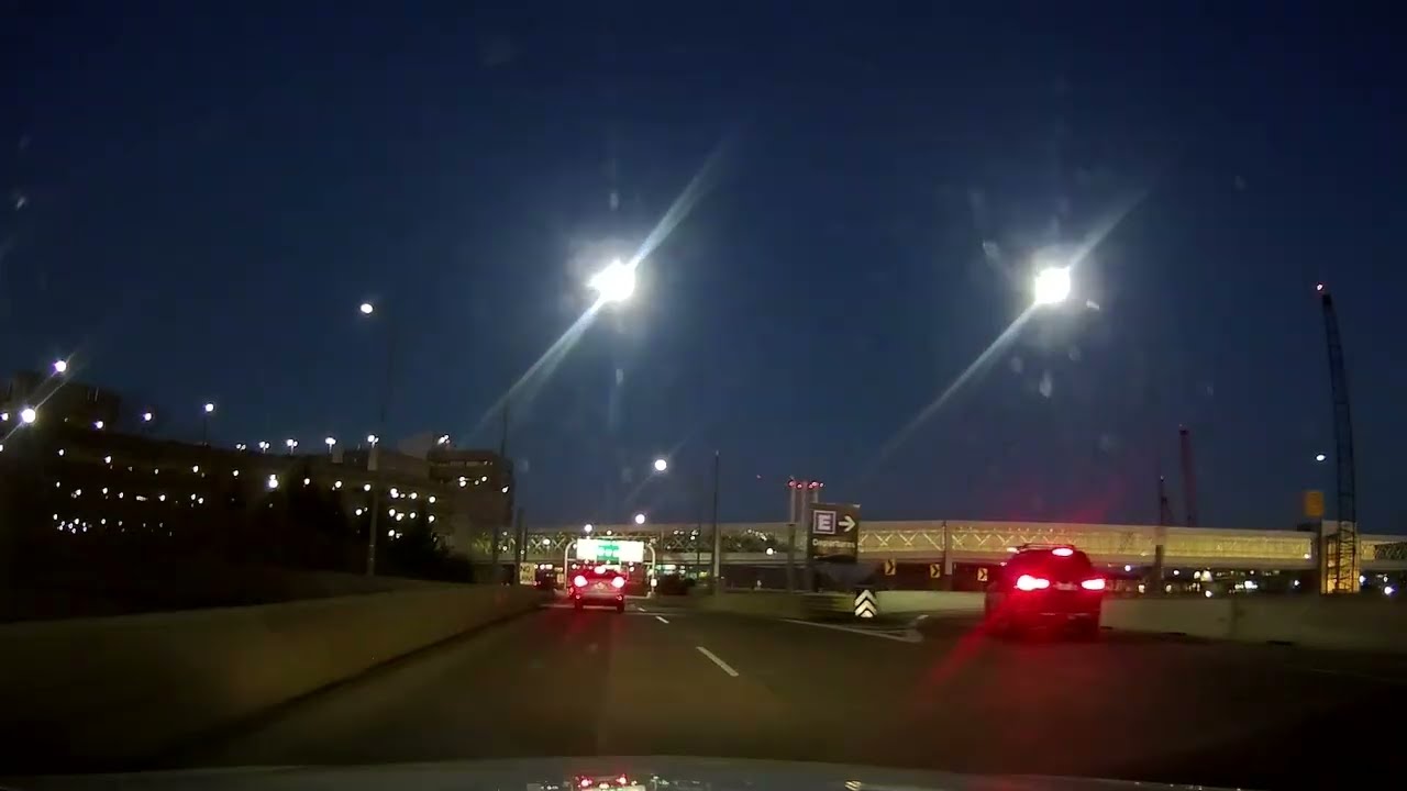 Morning Drive Out of Boston Logan International Airport and Driving Along I-93 South | Massachusetts